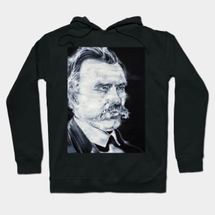 FRIEDRICH NIETZSCHE acrylic portrait Hoodie